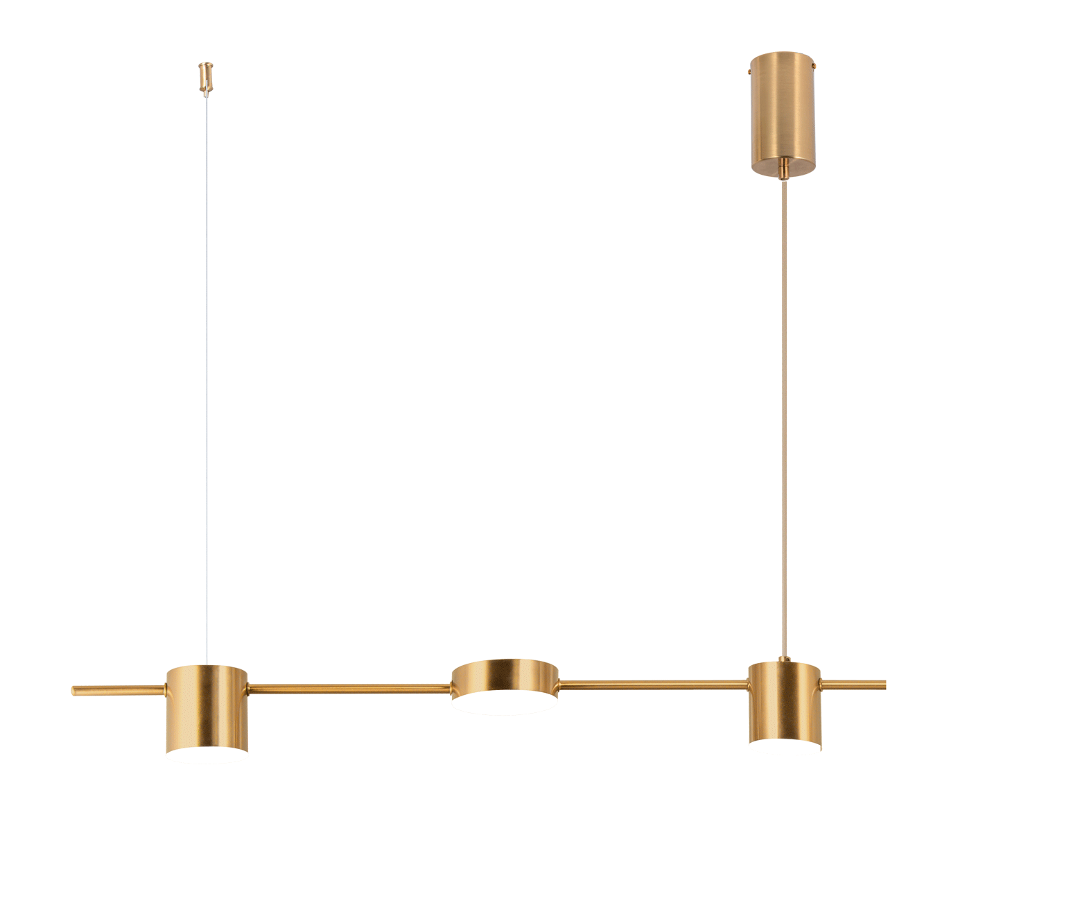 Люстра  740*100*1200, LED, 18W 4000K NewRgy LED 8022DW/3 BRASS, Бронза