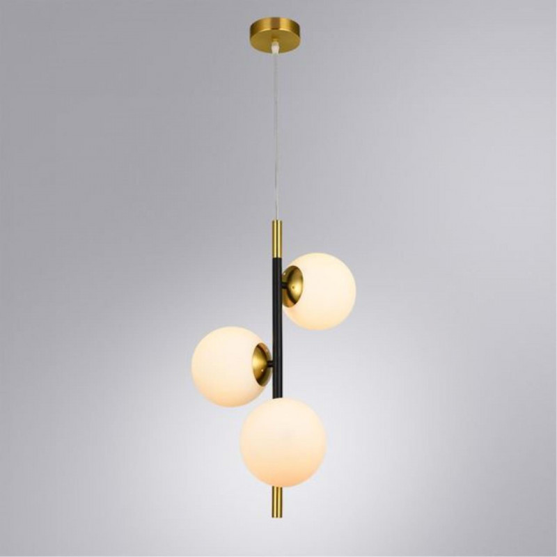 Подвесной светильник 35*54 см, 3*E14 черный Arte Lamp Alcor A2224SP-3BK