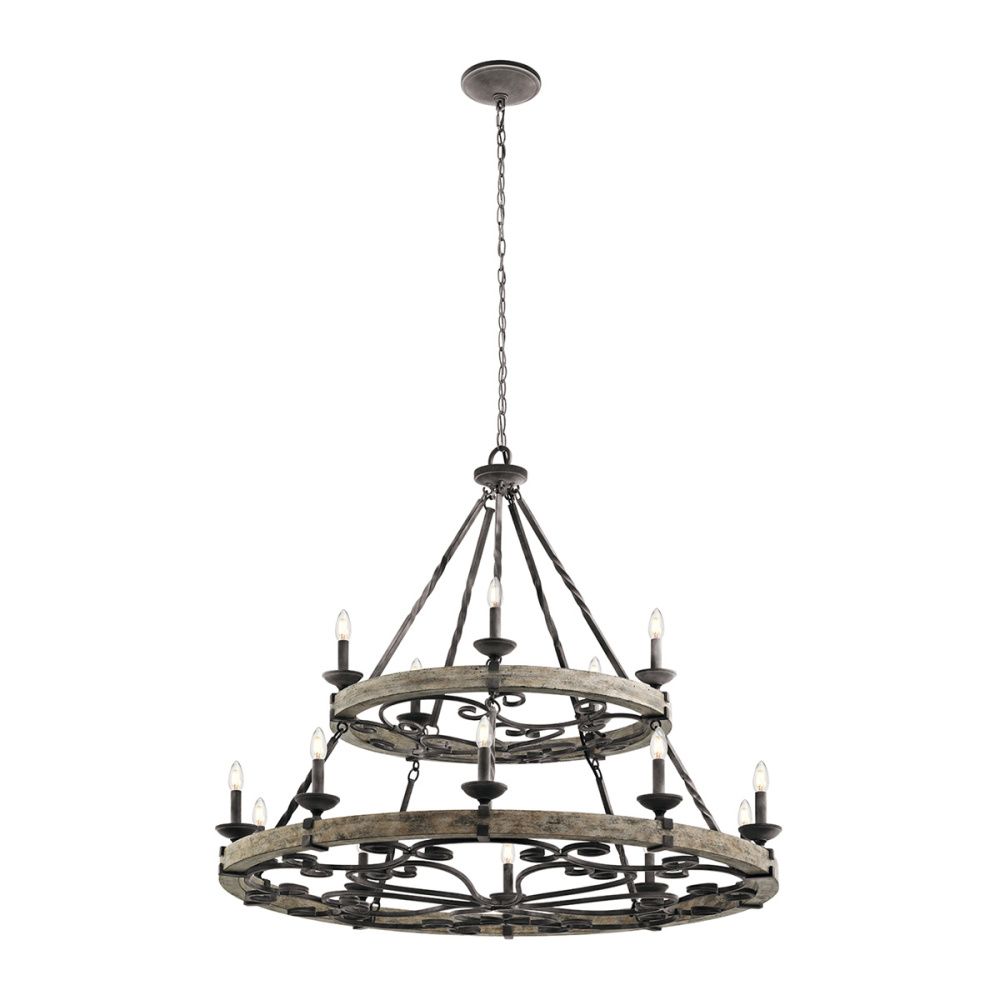 Люстра *112*110-294 см, E14*60W, Natural Concepts Kichler Taulbee 1582BD, черный