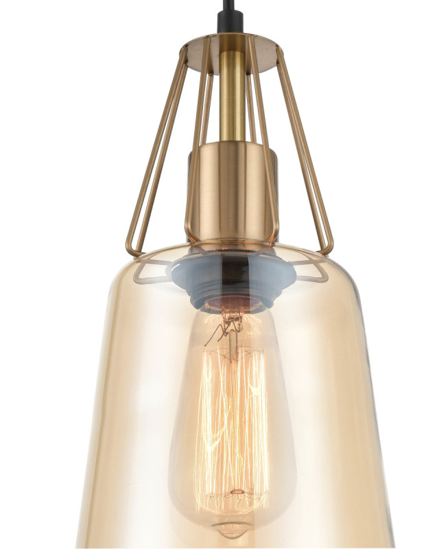 Подвесной светильник  16*154 см, 1*E27 черный, латунь Vele Luce Roberto VL5552P11