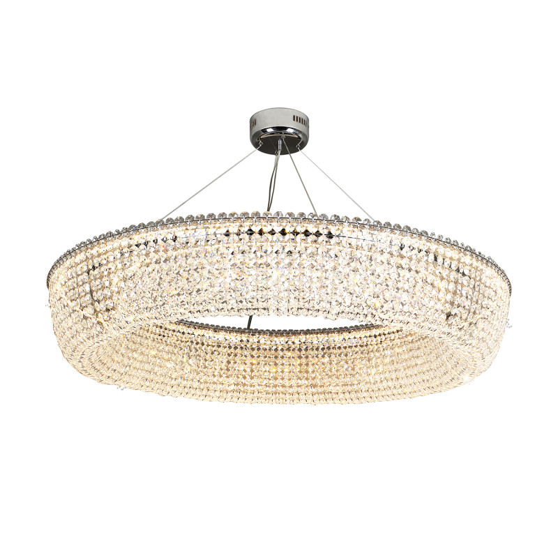 Подвесная люстра 105*120 см, 1*LED, 92W, 3000К, Favourite Estrada 4478-10P хром