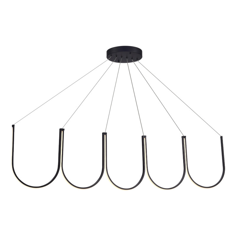 Светильник подвесной 155 см, 68W 3000K ST LUCE HEIT SL6202.413.01 Черный