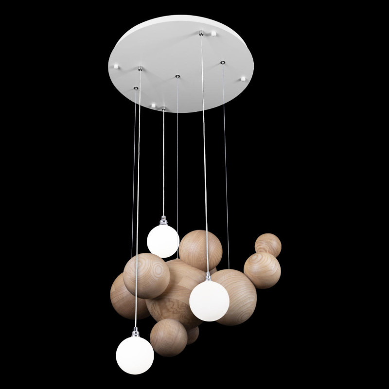 Светильник 50 см, 33W, 3000K, Loft It 10161 Light wood, белый