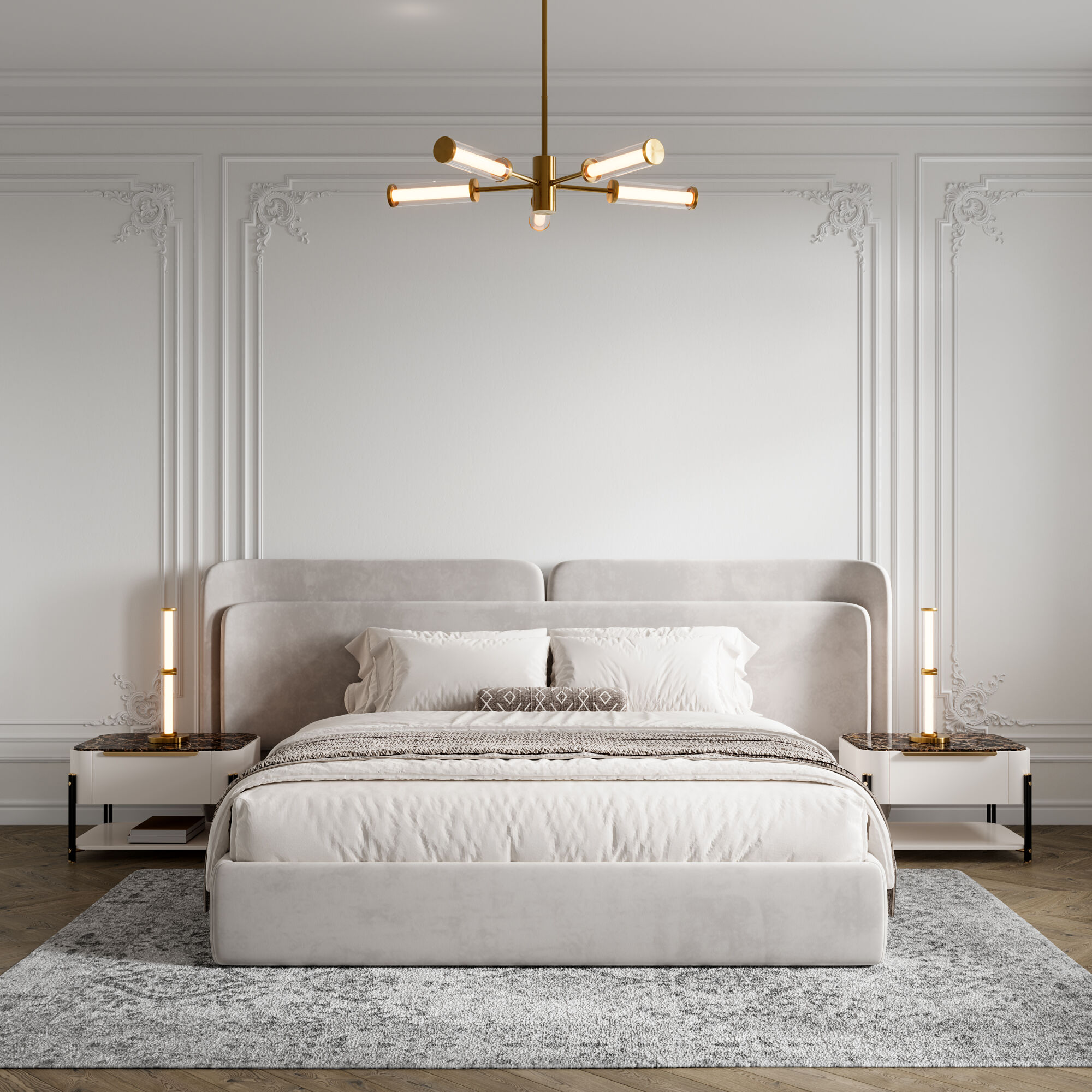 Светильник 72*72*76 см, *LED, 22W, 3000 Eurosvet Stark 50386/5 LED, латунь