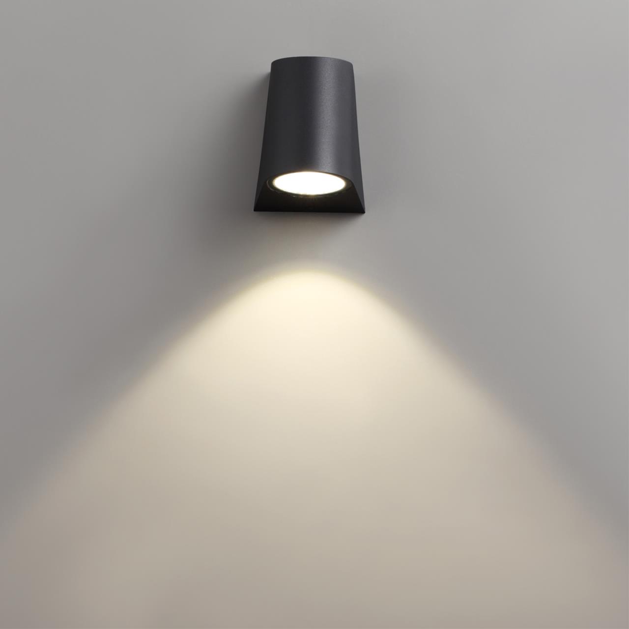 Уличный настенный светодиодный светильник Novotech Opal 358295, 4W LED, 4000K, черный