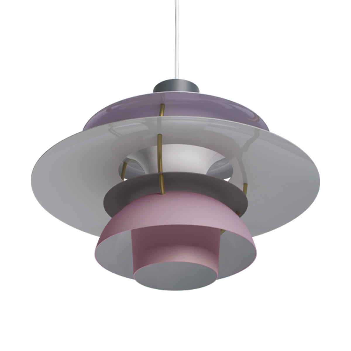 Подвесной светильник 40*38 см, 1*E27*40W  LOFT IT Floret 10113 Pink розовый