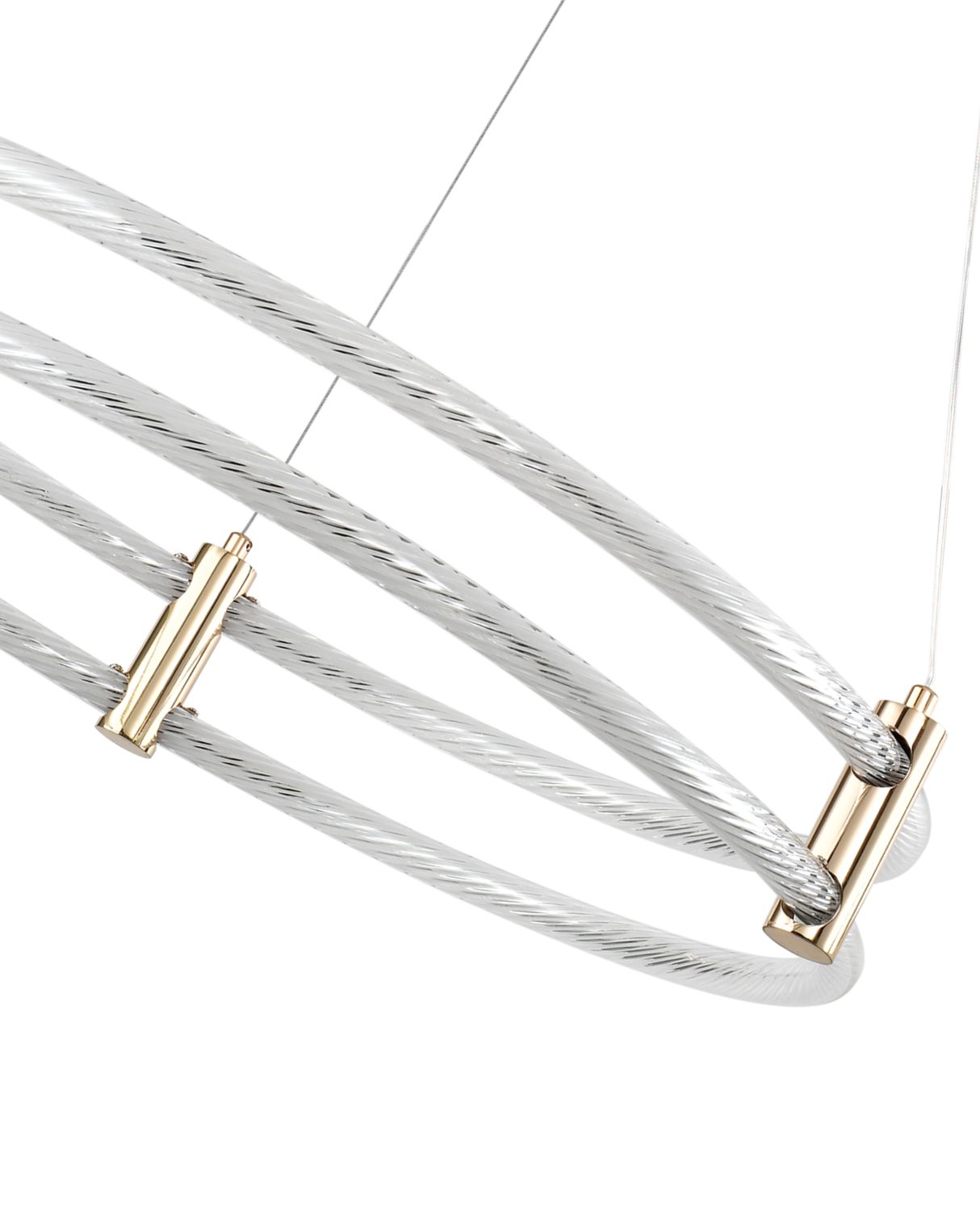 Светильник подвесной 60 см, LED 116W 4000K золото Zortes Ringer ZRS.57792.116