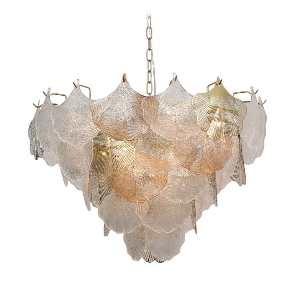 Люстра 77*77*52 см, 12*E14 Gerhort G21150/12BRS CL+AMB+GD, Бронза