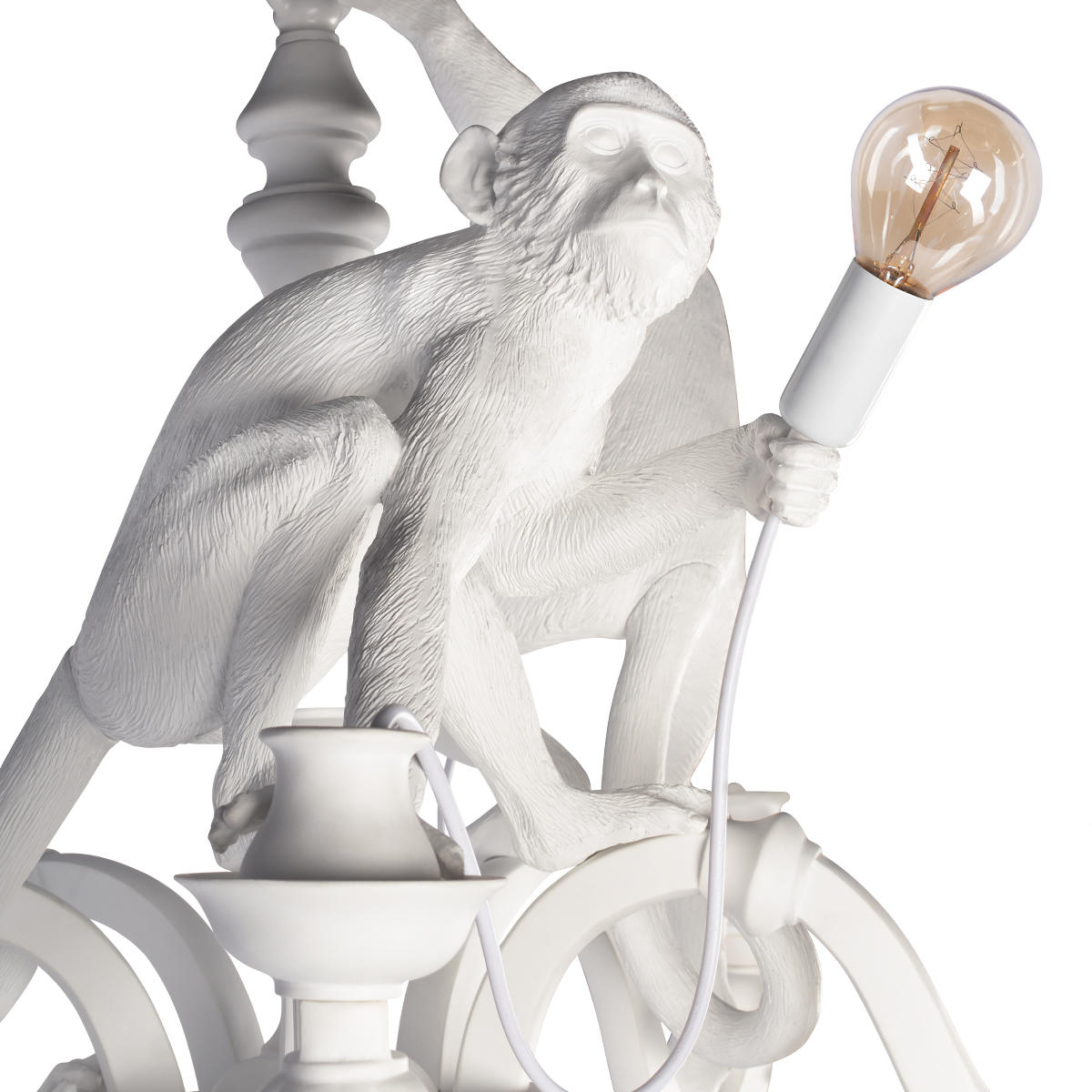 Подвесной светильник 80*100 см, 5*E27 LOFT IT Monkey 10314 White белый