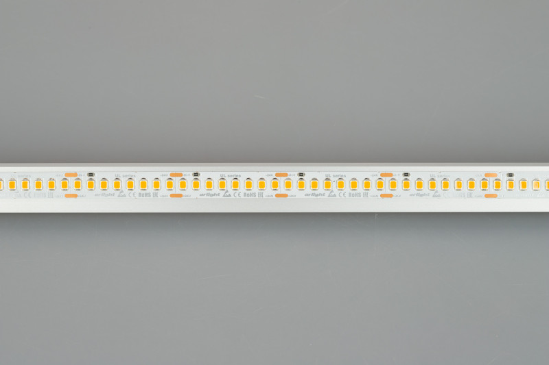 Лента UL-A200-10mm 24V Day4000 (20 W/m, IP20, 2835, 5m) (Arlight, высок.эфф.150 лм/Вт) 037219. Цена указана за 5 метров. Продается кратно 5 метрам.
