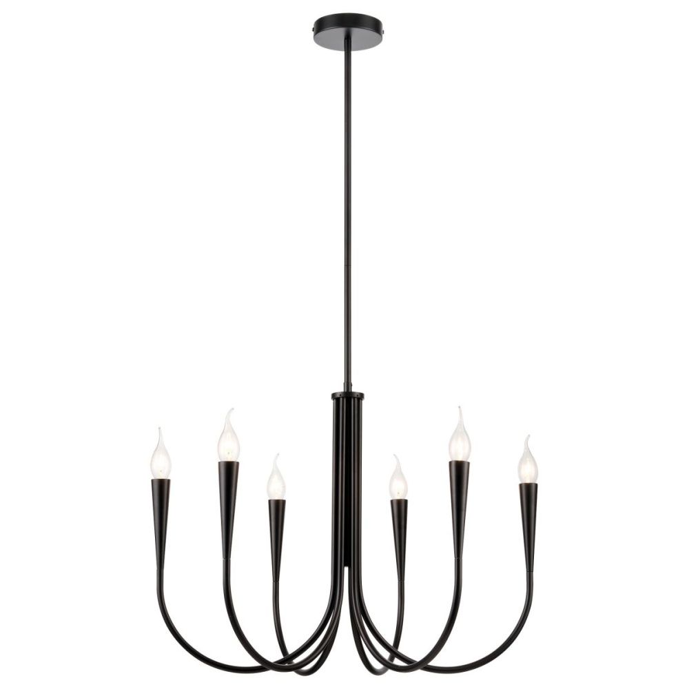 Подвесная люстра 63 см, Velante 368-023-06, черный