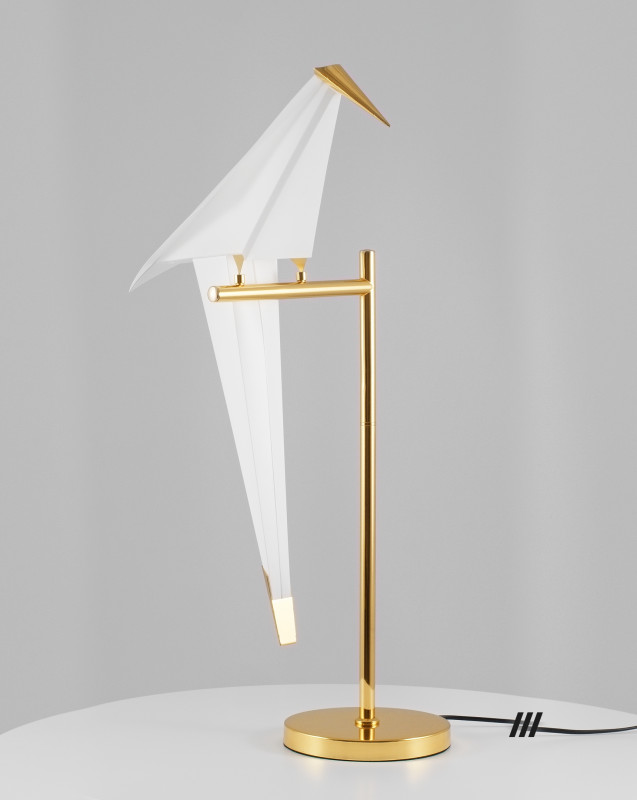 Настольная лампа 42*28*70 см, LED 6 W, Moderli Birds V3074-1TL Золотой