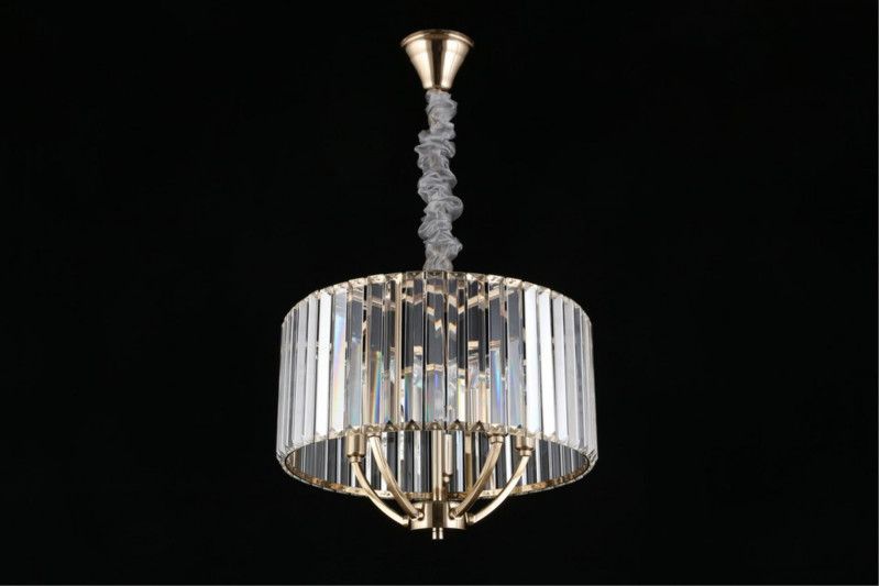 Подвесная люстра 42*41-139,5 см, 5*E14, 40W, Aployt Nela APL.746.13.05, золотой