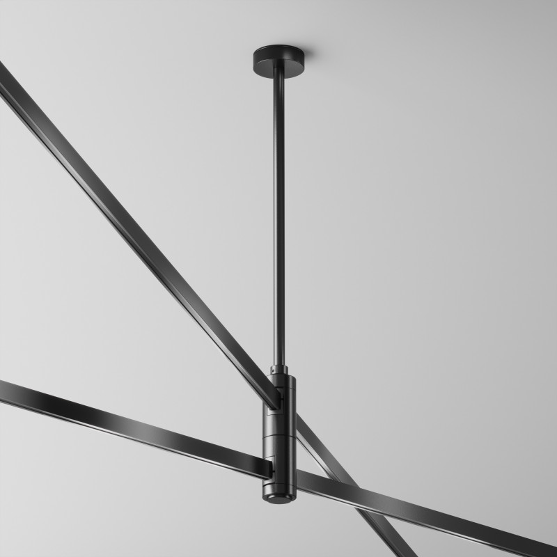 Стойка 2,9*2,9*40,6 см, Maytoni Technical Magnetic trаck system Flarity черный TRA158C-D1-B черный
