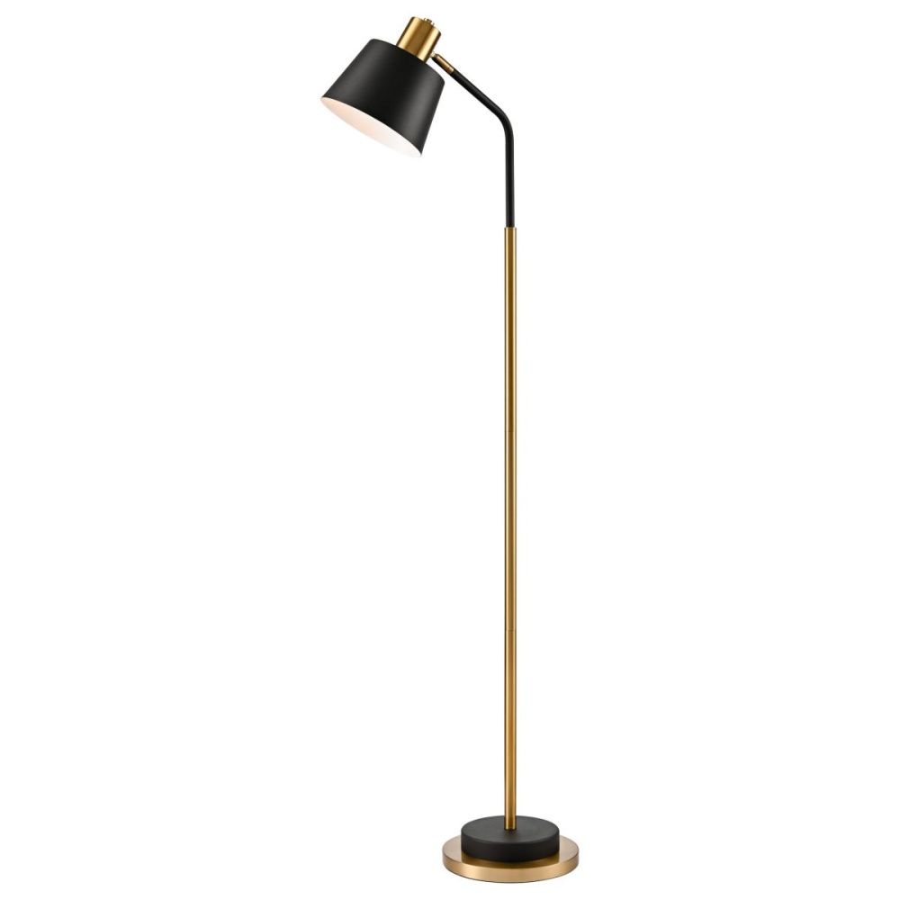 Торшер 150 см, Velante 480-405-01, черный-золото