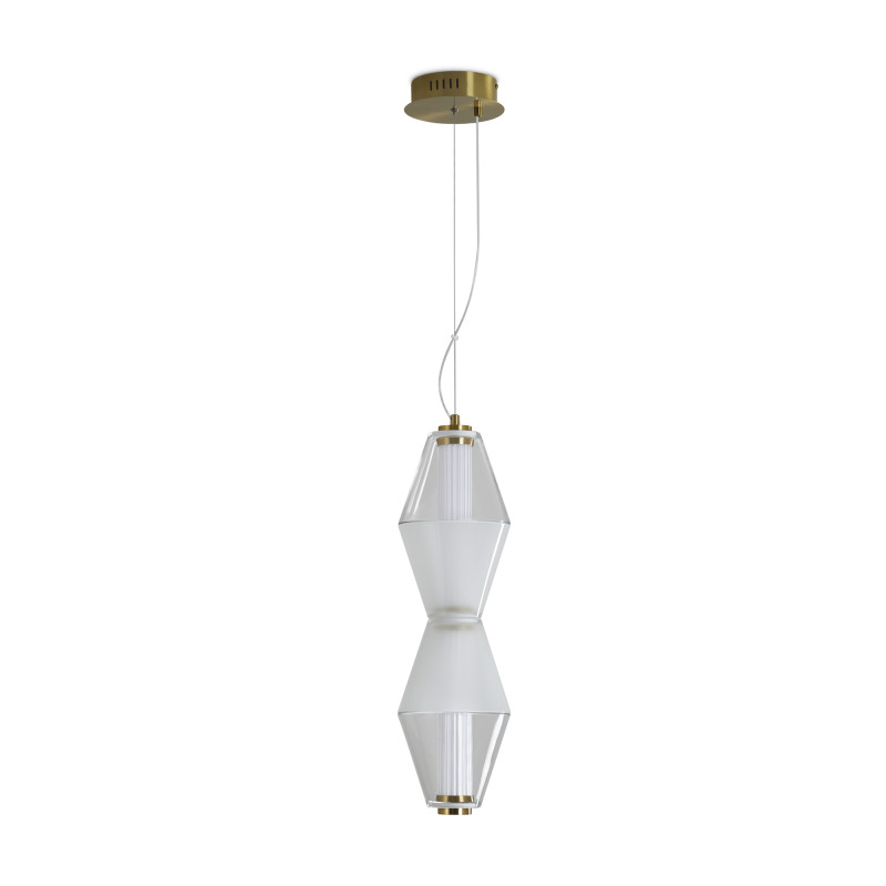 Светильник 17 см, 15W, 3000k, Freya Plum FR6137PL-L6BT1, латунь