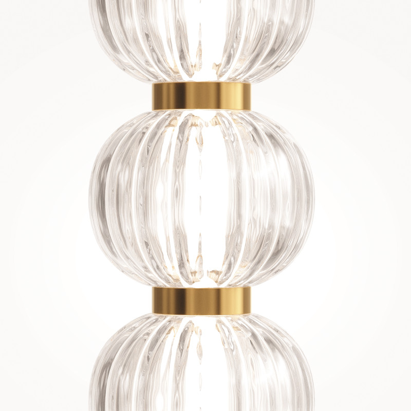 Торшер 25*25*132 см, LED, 33W, 3000К, Maytoni Amulet MOD555FL-L23G3K золотой