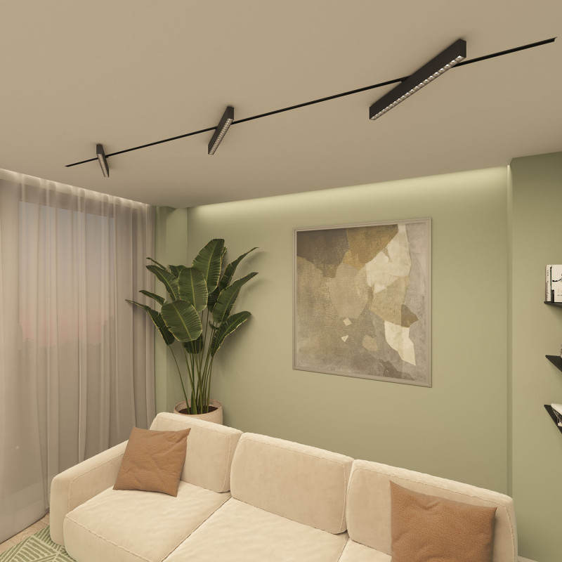 Светильник на шине 53,8*3,5*6 см, LED * 40W, 4000K, Denkirs Edder DK6644-BK, черный