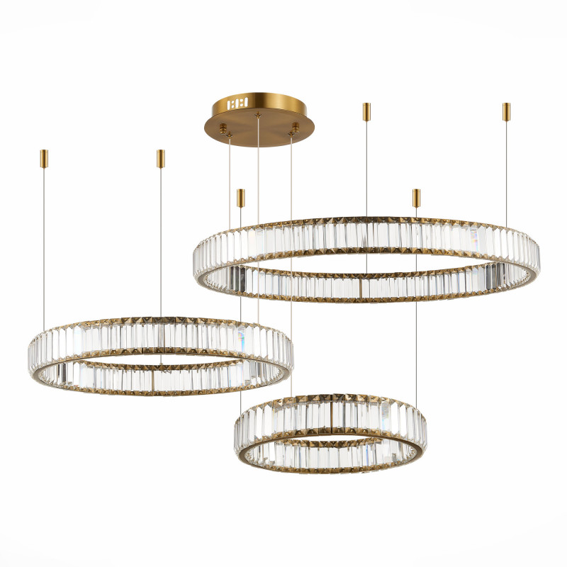 Люстра подвесная 130*120 см, 122W 4000K ST LUCE TIVOLI SL1622.313.03 Латунь