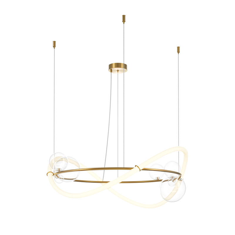 Светильник 80 см, 53W, 3000K, Maytoni Oasis MOD289PL-L53BS3K, латунь