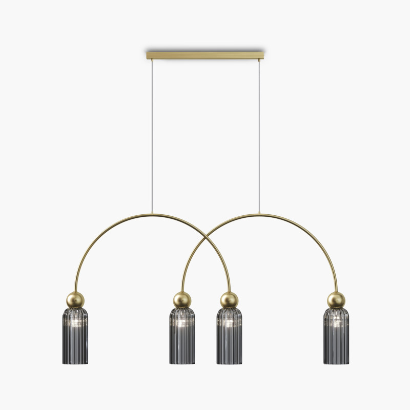 Подвесной светильник 110*10*362,5 см, 4*E14, 160W, Maytoni ANTIC MOD302PL-04GR золото матовое