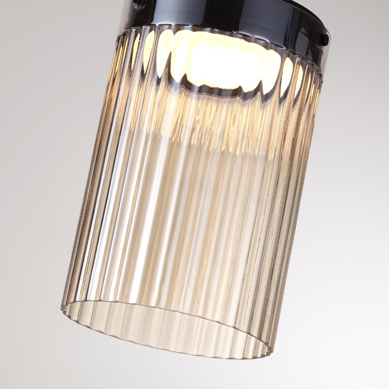 Потолочный светильник 19,6*19,6*30,8 см, 1 LED*15W, 4000 К, Odeon Light Pillari, черный 5047/15LC