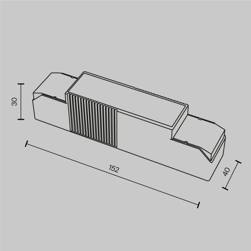 Блок питания 15,2*4*3 см, Maytoni Technical psl-dl PSL-DL40-3CCT-550-700mA белый