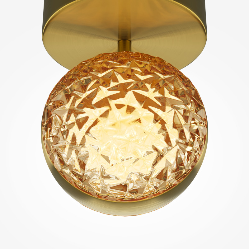 Бра 14*18,7*14 см, LED, 3000К, Maytoni Mind MOD299WL-L10BS3K латунный