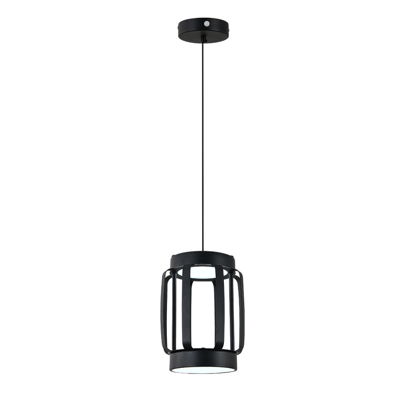 Подвесной светильник 15*15*150 см, LED, 24W, 3000К-6000K, Indigo CAPSULA V000155L черный, 14027/2P Black