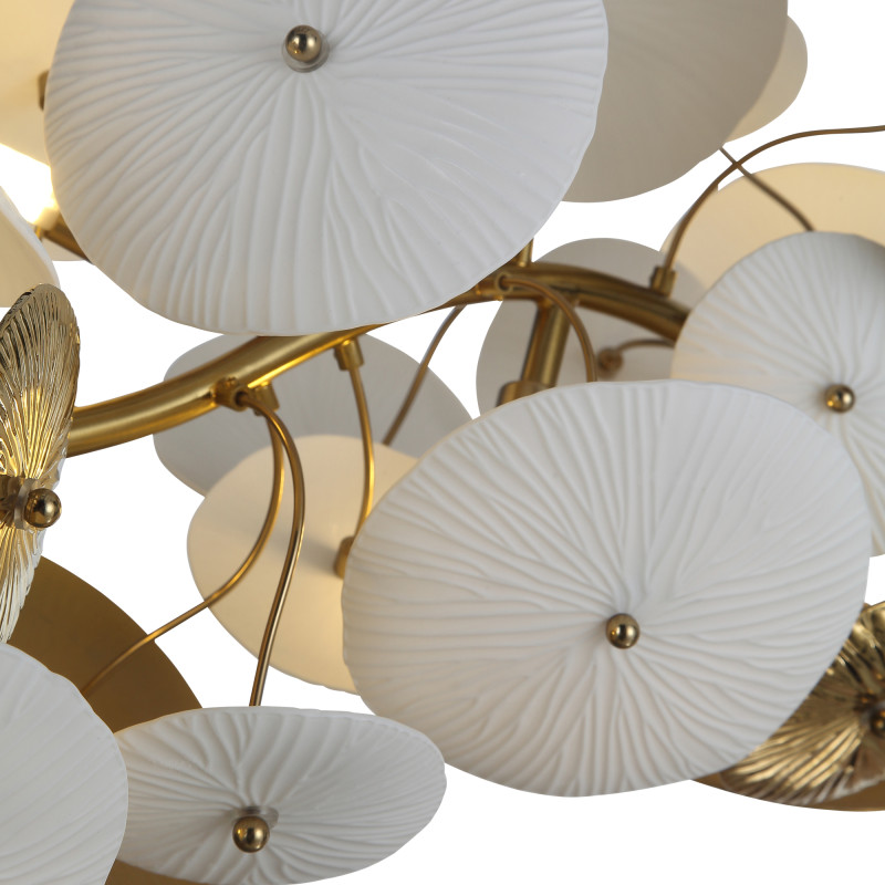 Светильник подвесной DAHLIA 8*G9 LED*5W 4000K ST LUCE SL1518.303.08 латунь