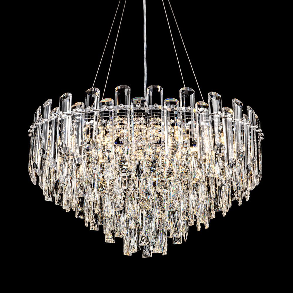 Подвесная люстра 60*137 см, 12*E14, 25 м2, MODELUX ML.7088.600 CR хром