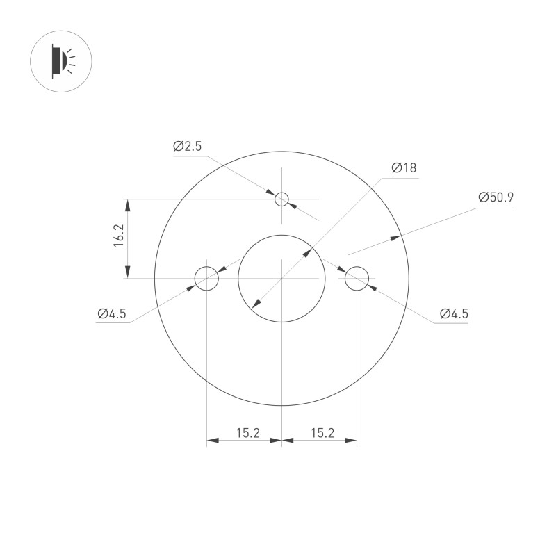Бра Arlight 036931 125*5,5*10,2 см, 12W, белый (теплый)K,