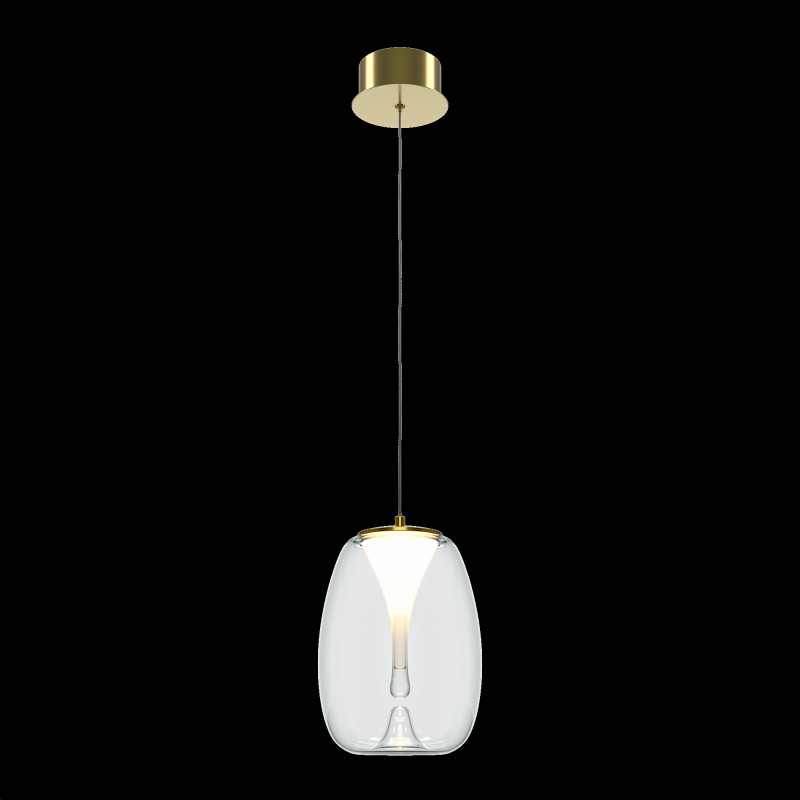 Подвесной светильник 20*20*333,1 см, LED, 7W, 3000К, Maytoni SPLASH MOD282PL-L8G3K1 золотой