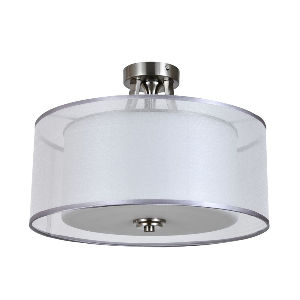 Потолочный светильник 40 см, Indigo Estro 13040/4C Nickel V000336, никель