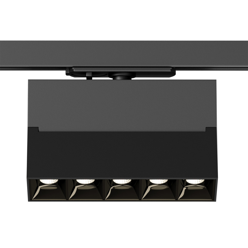 Светильник на шине 13,6*3,5*11,6 см, LED * 10W, 3000K, Denkirs Edder DK6436-BK, черный
