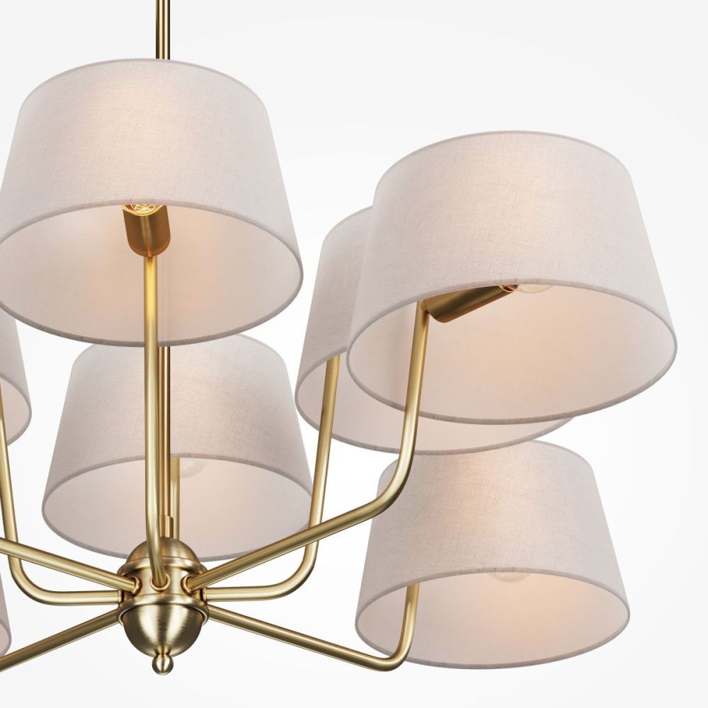 Люстра на штанге 95 см, Maytoni Modesto MOD360PL-08BS, латунь