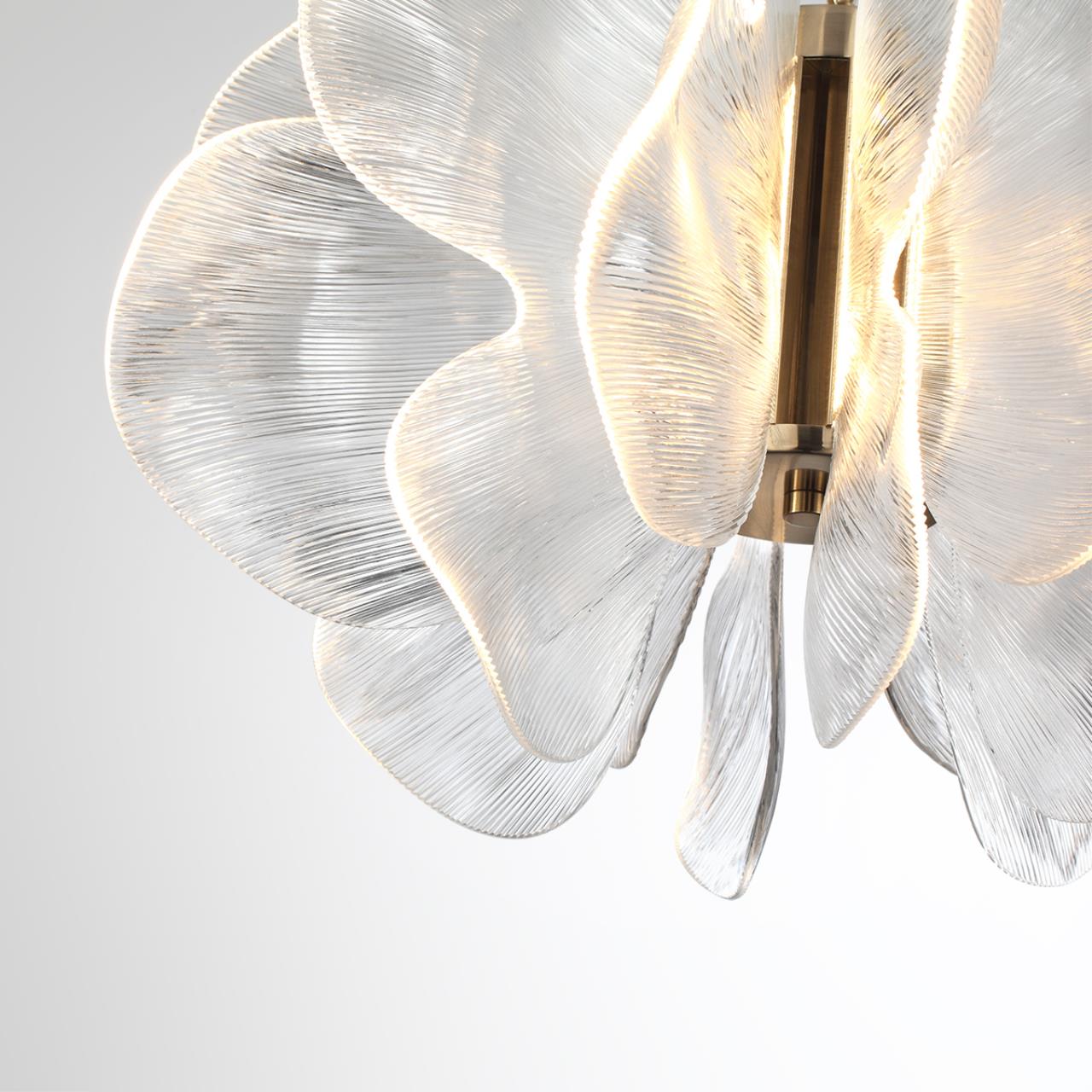 Люстра 60 см, LED*80W, 3500К, 5787lm Odeon Light Siama 5089/80L, под латунь
