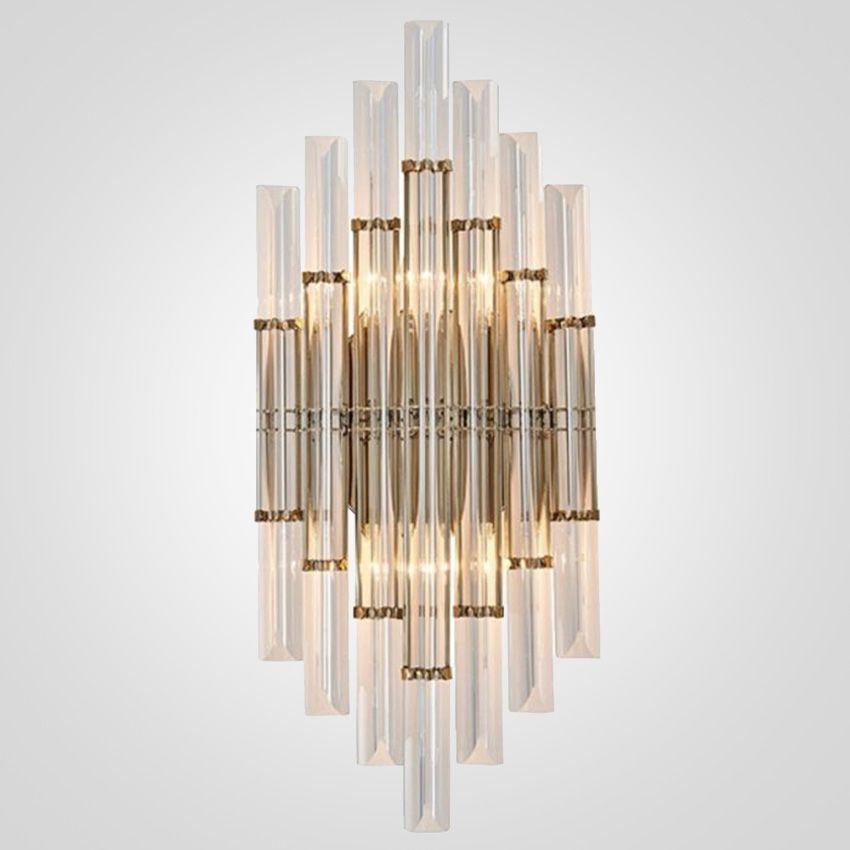 Бра Art Wall Luxury 2 9*22*50 см, 2*E14*40W, ImperiumLoft 44.721, Золотистый