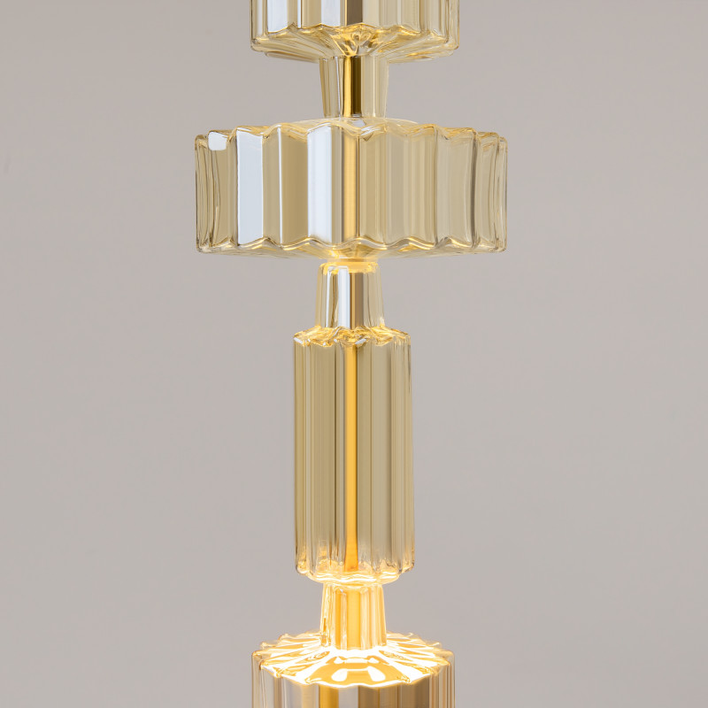 Подвесной светильник 15*15*360 см LED, 12W, 3000К, Maytoni LEVEL MOD253PL-L18BS3K1 латунный