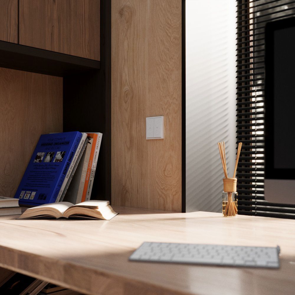 Выключатель встраиваемый для жалюзи 10А, белый глянцевый Voltum S70 VLS020701, Пластик глянцевая