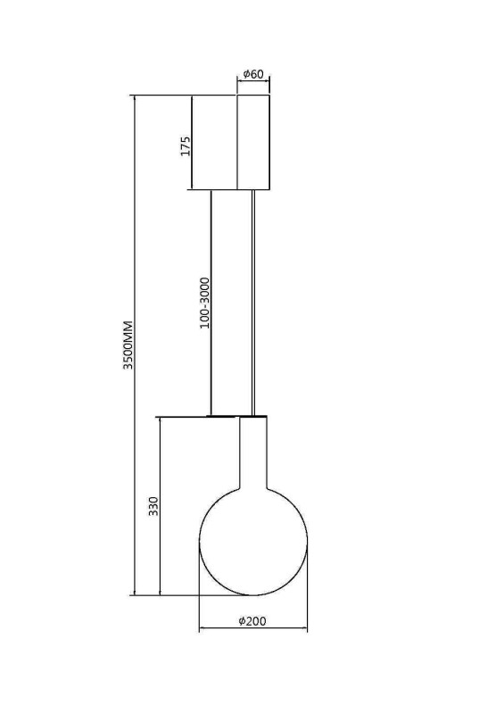 Светильник 20 см, 4W, 3000K, Maytoni MOD182PL-L4W3K, белый