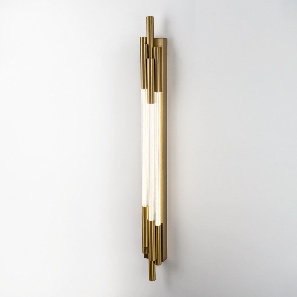 Настенный светильник 82 см, 15W, 4200K, Modestyle MS.1577.820 BS, латунь