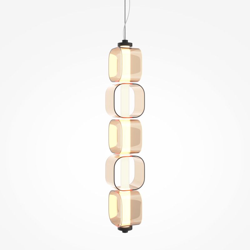 Подвесной светильник 12*12*382 см, LED*13W, 3000K, Maytoni Ritmo MOD381PL-L30B3K, черный