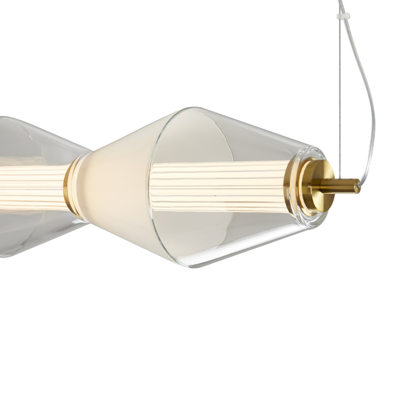 Светильник 90 см, 22W, 3000K, Freya Plum FR6137PL-L21BT, латунь
