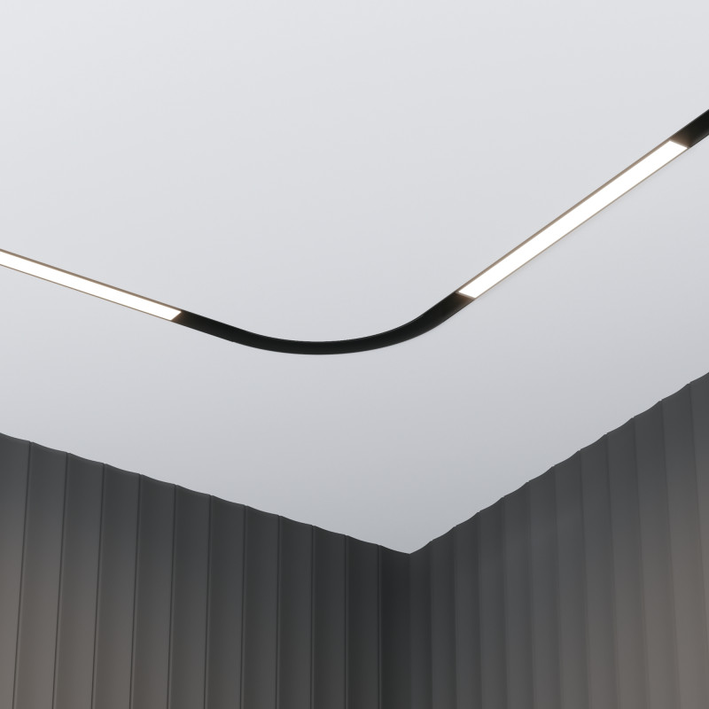 Светильник 30 см, 12W, 3000K-6000K Maytoni Technical BASIS Exility LED TR030-4-12W3K-WW-DS-B черный, 120°, Dim Exility