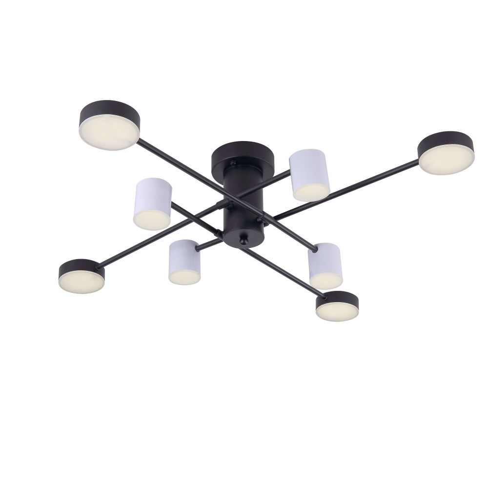 Светильник 92,6*92,4*22-22 см, *LED*40W, Freya  FR6048CL-L8B, Черный