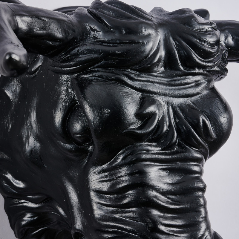 Уличный светильник Favourite Bison 4001-1W, D225*W360*H595, каркас черного цвета, плафон из прозрачного узорного стекла