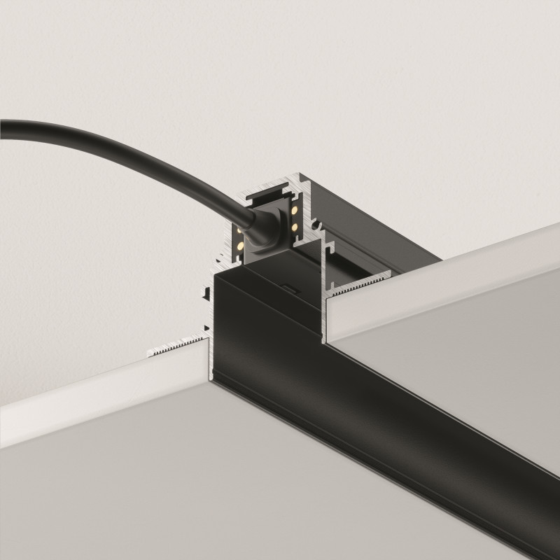 Шинопровод 200 см встраиваемый Maytoni Technical Magnetic track system S35 TRX004-222B черныйIP 20