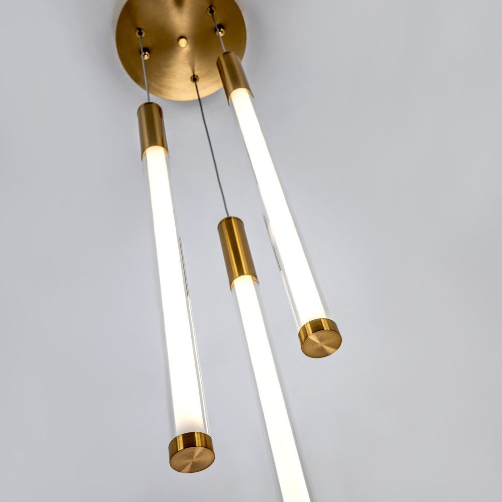 Подвесной светильник 21*21*95 см, LED 36W, 3000К, Латунь MODESTYLE MS.88928.3