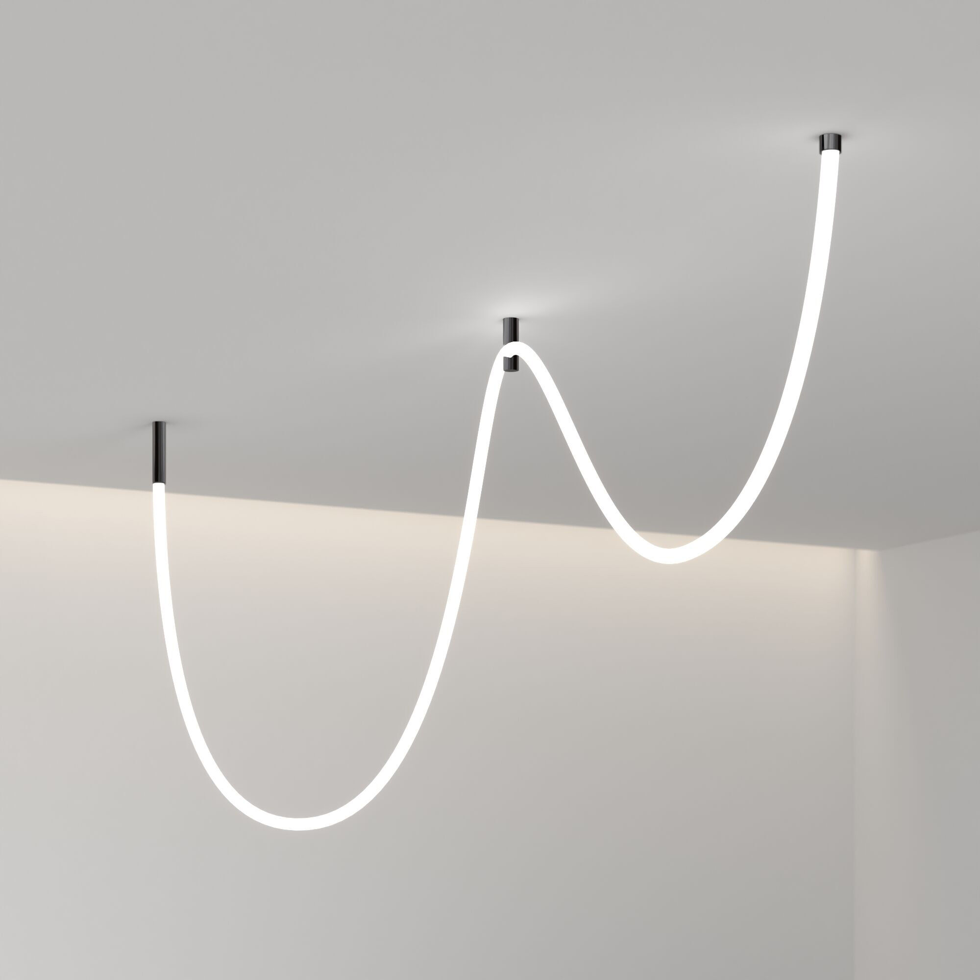 Аксессуары для гибкого неона 24В 4507*4507*2 см,   Elektrostandard Full light FL 2820 черный